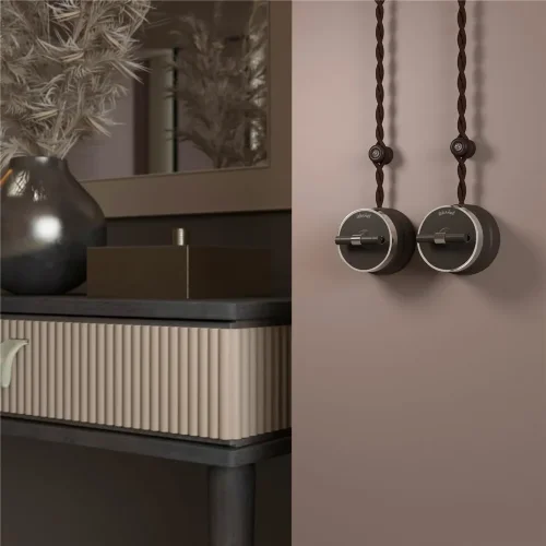 Выключатель на 4 положения двухклавишный Vintage мокко матовый/хром W5822052 - фото 4