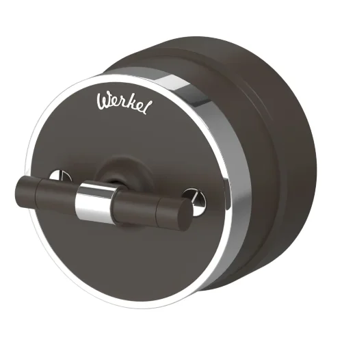 Выключатель на 4 положения двухклавишный Vintage мокко матовый/хром W5822052 - фото