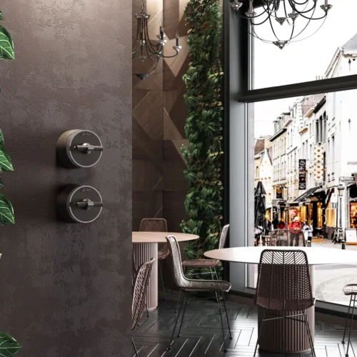 Выключатель на 4 положения двухклавишный Vintage мокко матовый/хром W5822052 - фото 3