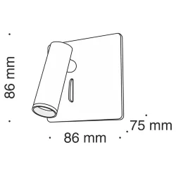 Настенный светильник (бра) Mirax 25Вт 4000K IP 20 (Никель)