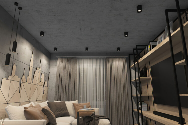 DK3090-BK+CH Светильник накладной IP 20, 10 Вт, GU5.3, LED, черный/хром, пластик. Фото 2