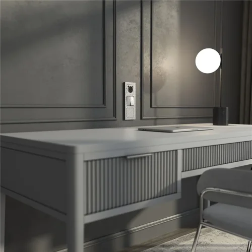 Рамка из поликарбоната на 3 поста Hammer серебряный W0032406 - фото 2