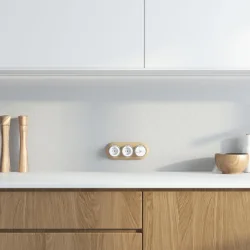 Рамка на 3 поста светлый бук W0035224