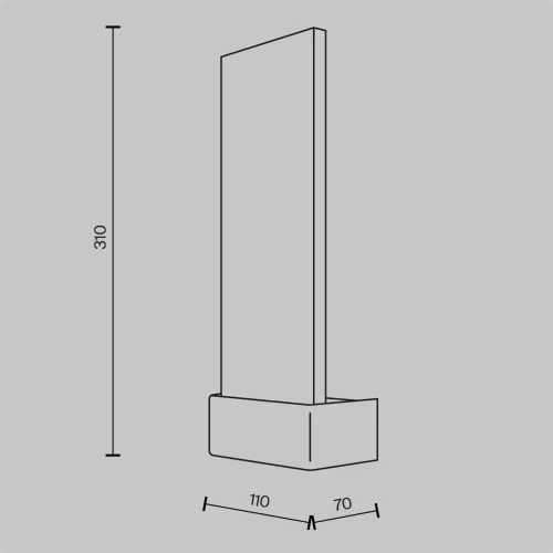 Настенный светильник (бра) Ornate 3000К 2Вт (Хром) - фото