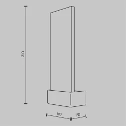 Настенный светильник (бра) Ornate 3000К 2Вт (Хром)