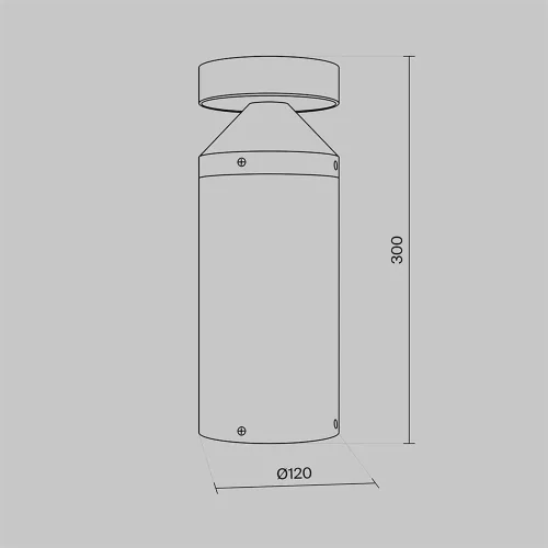 Ландшафтный светильник Olten 3000K 12Вт IP 65 (Графит) - фото 14