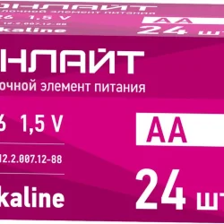 Элемент питания алкалиновый 90 635 OBT-ALK-LR6-BOX24 (бокс 24шт) ОНЛАЙТ 90635
