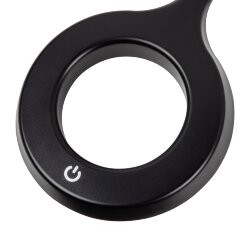 ULM-T610 7W-4500K-DIM BLACK Торшер напольный светодиодный, 7W, с регулировкой наклона, Сенсорный выключатель, Диммер, Черный