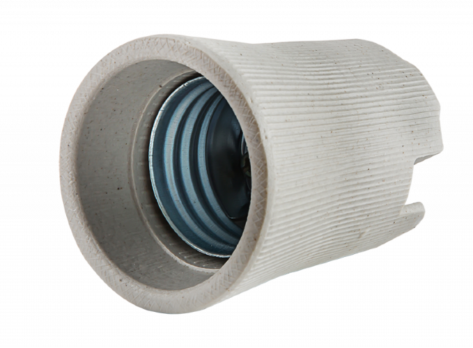 Патрон Е27 Д-002 керамический накладной IN HOME - Фото