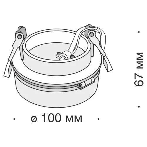 Встраиваемый светильник Magic 4000K 1x12Вт 36° (Черный) - фото 7