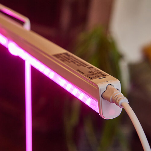 ULI-P43-24W-SPBX IP40 WHITE Светильник для растений светодиодный линейный, 872мм, выкл, на корпусе, Алюминий, Спектр с дальним красным для рассады и досвечивания в период роста, TM Uniel - фото 8