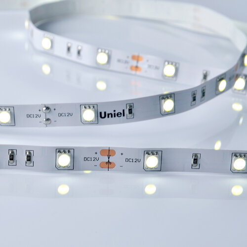 ULS-M22-5050-30LED-m-10mm-IP20-DC12V-7.2W-m-5M-6500K PROFI Гибкая светодиодная лента на самоклеящейся основе, Катушка 5м, в герметичной упаковке, Дневной свет 6500K. - фото 1