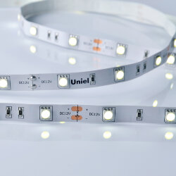 ULS-M22-5050-30LED-m-10mm-IP20-DC12V-7.2W-m-5M-6500K PROFI Гибкая светодиодная лента на самоклеящейся основе, Катушка 5м, в герметичной упаковке, Дневной свет 6500K.