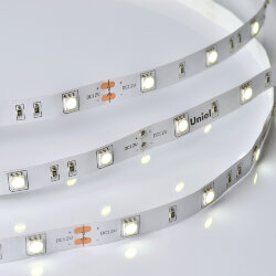 ULS-M22-5050-30LED-m-10mm-IP20-DC12V-7.2W-m-5M-6500K PROFI Гибкая светодиодная лента на самоклеящейся основе, Катушка 5м, в герметичной упаковке, Дневной свет 6500K.
