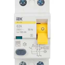 Выключатель дифференциального тока (УЗО) 2п 63А 100мА тип ACS ВД1-63S KARAT IEK MDV12-2-063-100