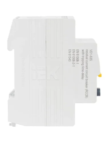 Выключатель дифференциального тока (УЗО) 2п 63А 100мА тип ACS ВД1-63S KARAT IEK MDV12-2-063-100 - фото 5