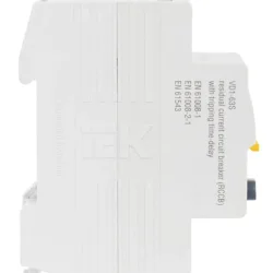 Выключатель дифференциального тока (УЗО) 2п 63А 100мА тип ACS ВД1-63S KARAT IEK MDV12-2-063-100