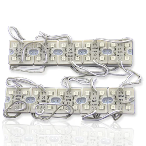 Светодиодный модуль квадратный 5050-4 (1,44W, 12V, Green) - фото II