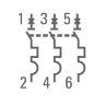 Выключатель автоматический модульный 3п C 6А 4.5кА ВА 47-63 PROxima EKF mcb4763-3-06C-pro - фото 5