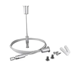 Комплект подвесов для радиусного профиля 4м. (Серебро)