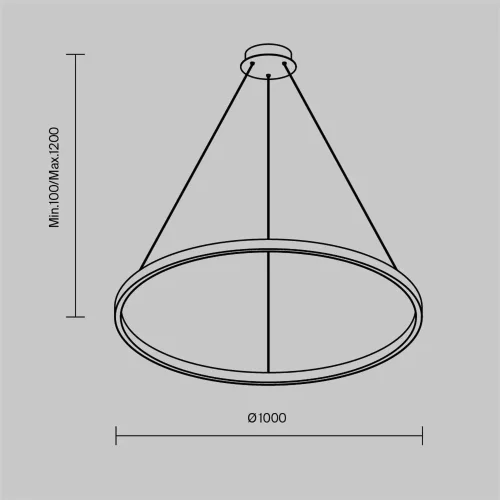 Подвесной светильник Rim 2600-3500К 60Вт (Латунь) - фото 6