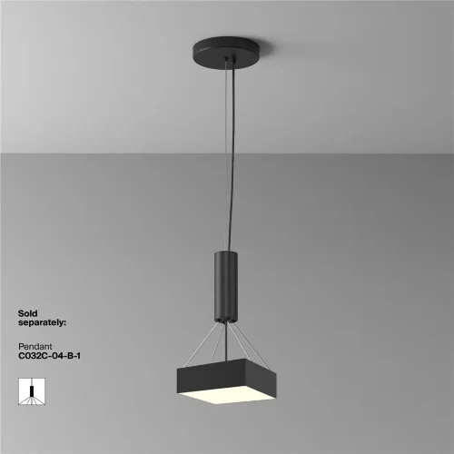 Потолочный светильник Зон / Zon 24 Вт 3000 К 120° (Черный) C032CL-24W3K-SQ-B - фото 2