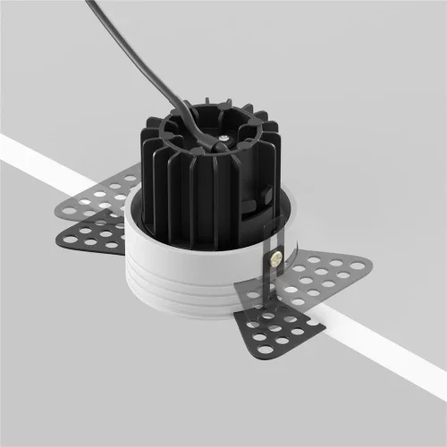 Встраиваемый светильник Round 3000K 7W 50° (Черный) - фото 17