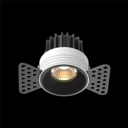 Встраиваемый светильник Раунд / Round 7 Вт 3000 К 50° (Черный) DL058-7W3K-TRS-B