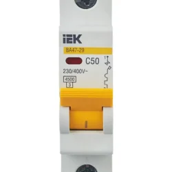 Выключатель автоматический модульный 1п C 50А 4.5кА ВА47-29 KARAT IEK MVA20-1-050-C