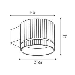 Светильник WOLTA WSL-GX53/W18BG под лампу GX53 Черный / золотой NIMB