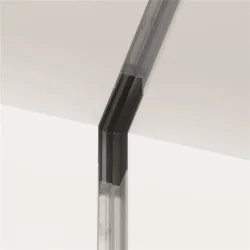 Угловой коннектор внутренний S35 встраиваемый черный (Черный)