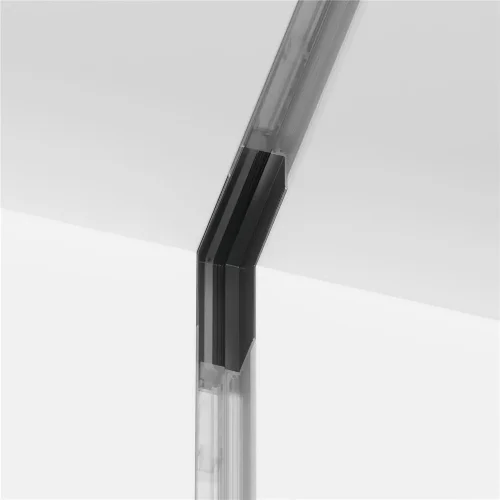 Угловой коннектор внутренний S35 встраиваемый черный (Черный) - фото 8