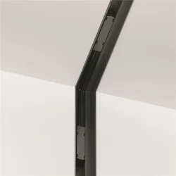 Угловой коннектор внутренний S35 встраиваемый черный (Черный)