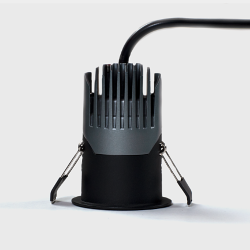 Светильник встраиваемый 7Вт 55° IP65 черный 3000К поворотный RC-D52-7-BL-WW65 038543