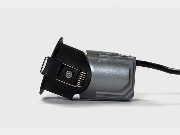 Светильник встраиваемый 7Вт 55° IP65 черный 3000К поворотный RC-D52-7-BL-WW65. Фото 4