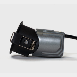 Светильник встраиваемый 7Вт 55° IP65 черный 3000К поворотный RC-D52-7-BL-WW65 038543