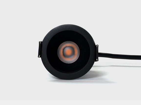 'Светильник встраиваемый 7Вт 55° IP65 черный 3000К поворотный RC-D52-7-BL-WW65. Фото 2