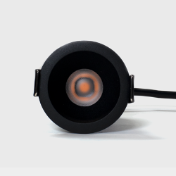 'Светильник встраиваемый 7Вт 55° IP65 черный 3000К поворотный RC-D52-7-BL-WW65 038543