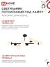 Люстра под лампу AURORA LUNA-8G9-BL 8xG9 матовые плафоны, черный корпус IN HOME - Фото 5