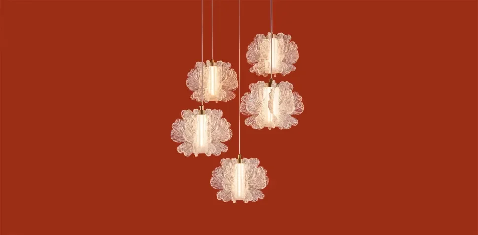 Подвесной светильник Цветок / Flower (Латунь) FR5579PL-L40BS - фото 7