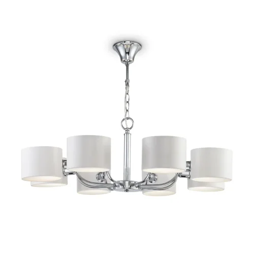 Серия Anita выполнена в современном стиле. Арматура из металла цвета 'хром'. Металлический абажур белого цвета с акриловым диффузором внизу. Светильники подходят для интерьеров гостиных и офисов. (Хром) - фото 4