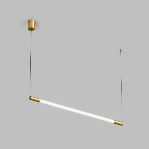 Светильник подвесной AURA, 25 Вт, 3000К, 1200x40x1500 мм, алюминий+стекло, бронза.