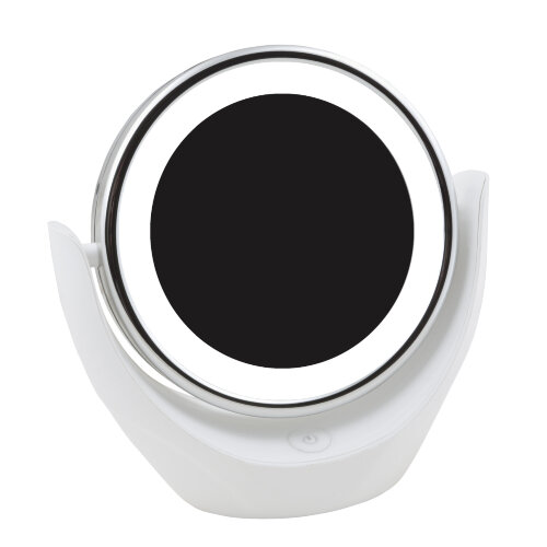 TLD-592 White-LED-13Lm-6000K-3АА Настольный светильник зеркало, На батарейках 3AAне в-к, Сенсорный выключатель, Белый - фото 1