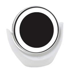 TLD-592 White-LED-13Lm-6000K-3АА Настольный светильник зеркало, На батарейках 3AAне в-к, Сенсорный выключатель, Белый