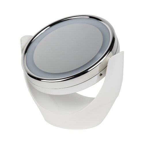 TLD-592 White-LED-13Lm-6000K-3АА Настольный светильник зеркало, На батарейках 3AAне в-к, Сенсорный выключатель, Белый - фото 4