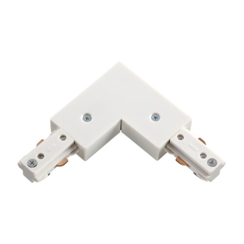 Соединитель L-образный для однофазного трехжильного шинопровода «Novotech» 135008 (крепление к треку). Фото 1.