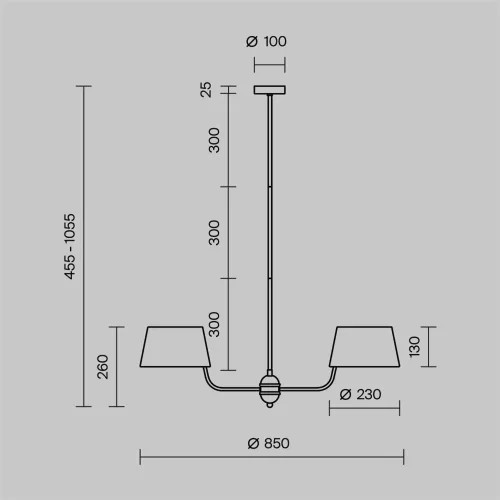 Подвесной светильник Modesto E14x6 (Черный) - фото 7