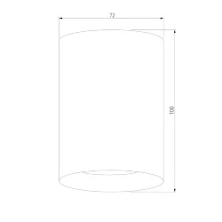 Накладной потолочный светильник 25011/01 (064288)
