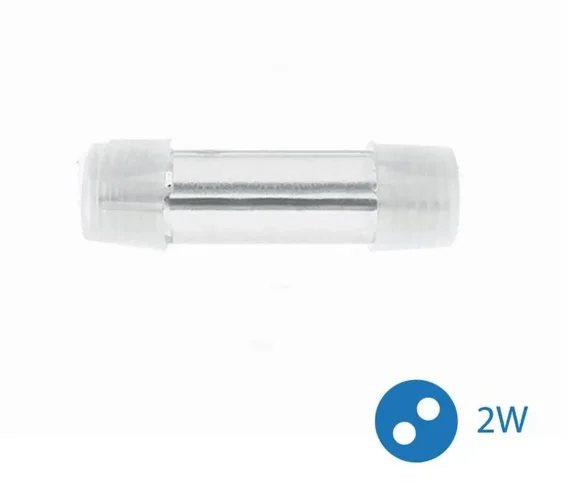 Коннектор 'I'-образный для Дюралайта 2W 13мм (уп.10шт) Космос KOC-DL-2W13-CI - фото
