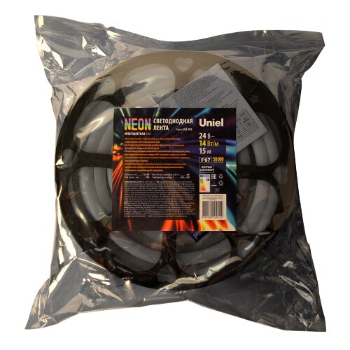 ULS-N12-5050-60LED-m-13mm-IP67-DC24V-14W-m-15M-RGB Светодиодная гибкая герметичная лента, NEON, Катушка 15м, в герметичной упаковке, RGB - фото 7